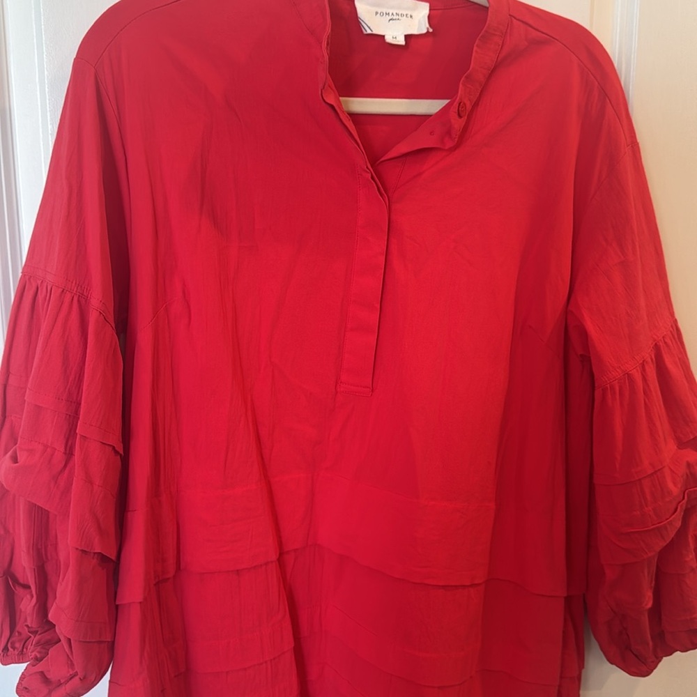 Pomander Place Tuckernuck Red Chelsea Dress Size Medium - Picture 6 of 8